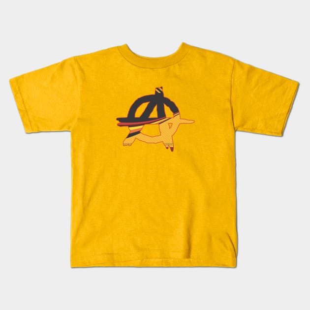 Anarchism Kids T-Shirt by MissMorty2